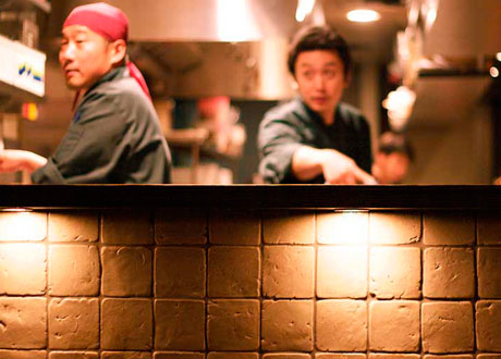The Chefs in the Kitchen at Hapa Izakaya on Robson