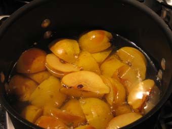 boiling the quince