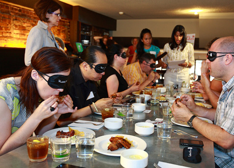 Image result for eating blindfolded restaurant