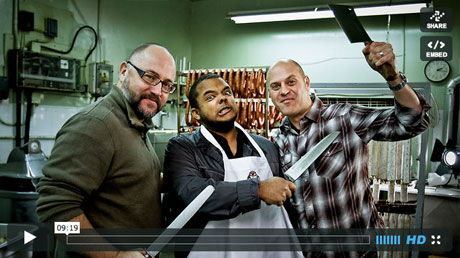 Roger Mooking with Foodists at D-Original Sausage